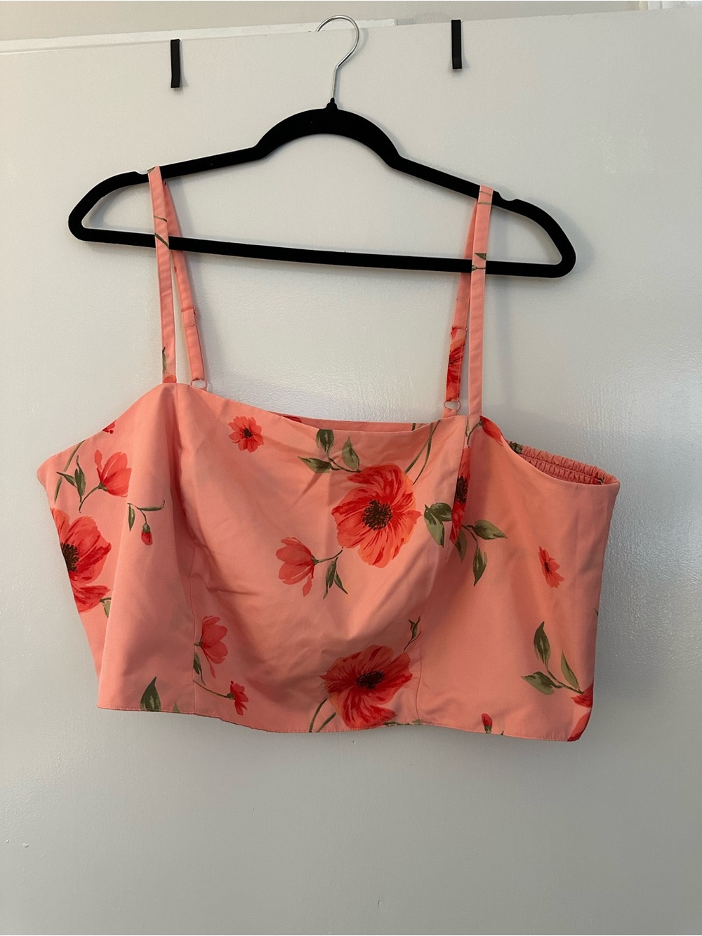 Floral Pink Crop Cami Top
